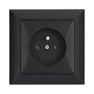 Jedna zásuvka POLA black 33208 vyobraziť