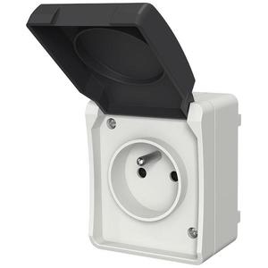 Zásuvka Z/U AQUA PLUS IP54 grey 40114 vyobraziť