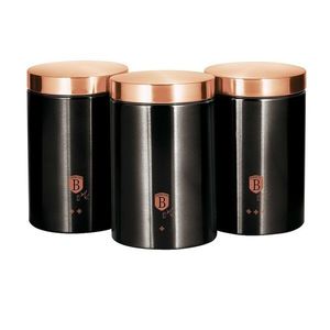 Berlinger Haus 3-dielna sada dóz Black Rose Collection vyobraziť