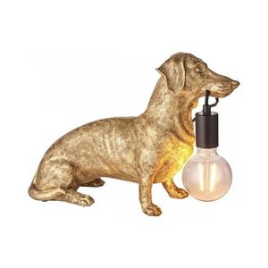Endon Endon 101187 - Stolná lampa DACHSHUND 1xE27/10W/230V zlatá vyobraziť