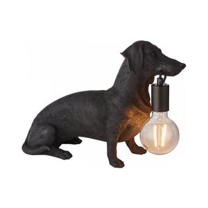 Endon Endon 101188 - Stolná lampa DACHSHUND 1xE27/10W/230V čierna vyobraziť