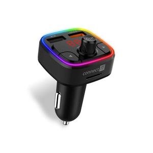 CONNECT IT CONNECT IT CCC-9090-BK - LED RGB FM vysielač do auta s funkciou handsfree čierna vyobraziť