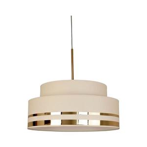 HEXE Luster na lanku TAMI 1xE27/60W/230V béžová/zlatá vyobraziť