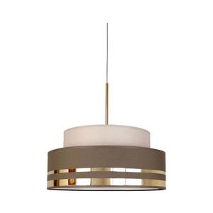 HEXE Luster na lanku TAMI 1xE27/60W/230V béžová/hnedá/zlatá vyobraziť