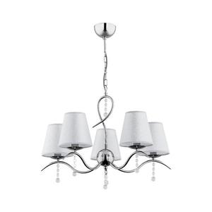 Luster na reťazi DIVA 5xE14/10W/230V lesklý chróm vyobraziť