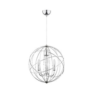 Luster na lanku PIKO 3xE14/10W/230V lesklý chróm vyobraziť
