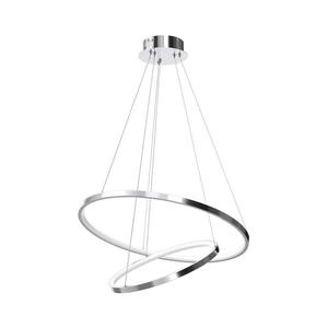 LED Luster na lanku HOOP LED/51W/230V pr. 60 cm 4000K lesklý chróm vyobraziť