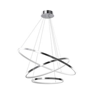 LED Luster na lanku HOOP LED/93W/230V pr. 80 cm 4000K lesklý chróm vyobraziť