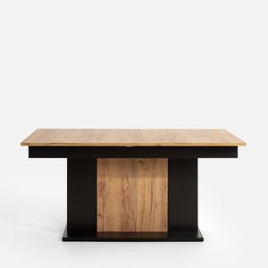 Jídelní rozkládací stůl Venetto 160/410 cm dub Craft zlatý/černý vyobraziť