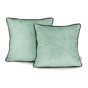 Obliečky na vankúše AmeliaHome Velvet Piping mentolové vyobraziť