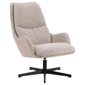 Otočné křeslo Bosley lounge béžové/černé vyobraziť