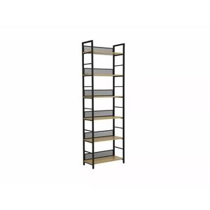 Regál Raw R6 187 cm černý mat/dub přírodní vyobraziť