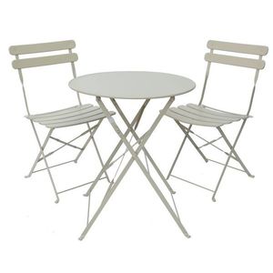 ROJAPLAST Bistro set, béžový vyobraziť