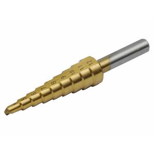 Vrták stupňovitý TiN, Ø4-12mm, stupňovanie 1mm, 9 otvorov vyobraziť