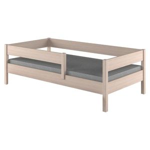 KONDELA Mix detská posteľ so zábranou 80x180 cm dub bielený vyobraziť