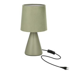 Stolová lampa SATTI sivozelená keramická s tienidlom E14 1x40W elegantná dekoratívna do obývačky, spálne, pracovne, klasického štýlu vyobraziť