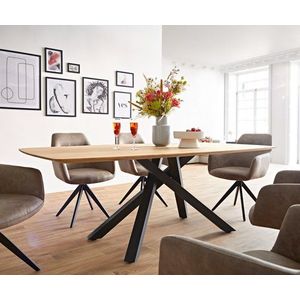 Jedálenský stôl Edge 200x100 cm zaoblený prírodný dub Swiss edge vyobraziť
