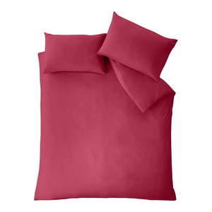 Tmavoružové predĺžené obliečky na dvojlôžko z mikrovlákna 230x220 cm So Soft Easy Iron – Catherine Lansfield vyobraziť