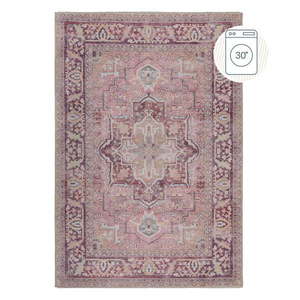 Svetločervený umývateľný koberec s prímesou recyklovaných vlákien 80x150 cm Windsor – Flair Rugs vyobraziť