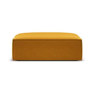 Zamatová podnožka v horčicovej farbe Vanda – Mazzini Sofas vyobraziť