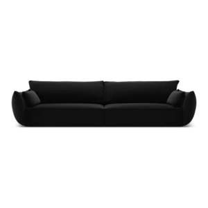 Čierna zamatová pohovka 248 cm Vanda – Mazzini Sofas vyobraziť