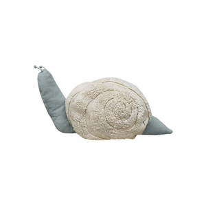 Svetlozelený/krémovobiely detský sedací vak Mr. Snail – Lorena Canals vyobraziť