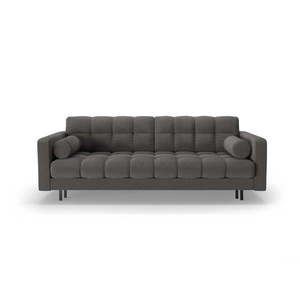 Tmavosivá rozkladacia/s úložným priestorom pohovka z textílie buklé 222 cm Bali – Cosmopolitan Design vyobraziť