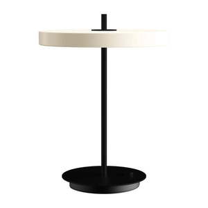 Čierno-biela kovová LED stmievateľná stolová lampa s kovovým tienidlom (výška 41, 5 cm) Asteria Table – UMAGE vyobraziť