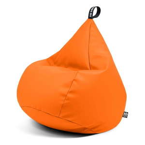 Oranžový sedací vak z imitácie kože Drop XL – So Soft? vyobraziť
