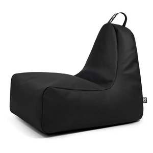 Čierny sedací vak z imitácie kože Chill L – So Soft? vyobraziť
