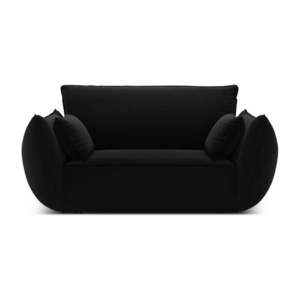 Čierne zamatové kreslo Vanda – Mazzini Sofas vyobraziť