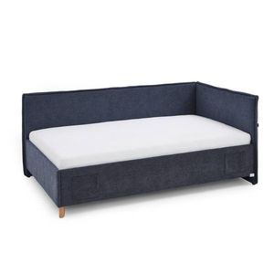 Tmavomodrá rohová detská posteľ s úložným priestorom 140x200 cm Fun – Meise Möbel vyobraziť