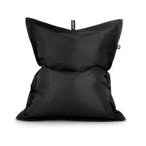 Čierny sedací vak z imitácie kože Pad L – So Soft? vyobraziť