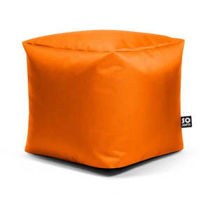 Oranžový detský sedací vak z imitácie kože Cube M – So Soft? vyobraziť