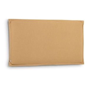 Čalúnené čelo postele v horčicovej farbe 206x106 cm Tanit – Kave Home vyobraziť