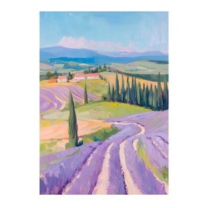 Obraz 70x100 cm Purple Fields – Styler vyobraziť