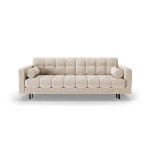 Béžová rozkladacia/s úložným priestorom pohovka z textílie buklé 222 cm Bali – Cosmopolitan Design vyobraziť