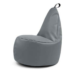 Sivý sedací vak z imitácie kože Lull XL – So Soft? vyobraziť