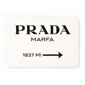 Biela zamatová kúpeľňová predložka 60x100 cm Prada – Mila Home vyobraziť