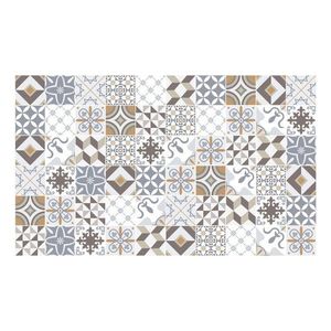 Sada 60 nástenných samolepiek Ambiance Cement Tiles Liliania, 10 x 10 cm vyobraziť