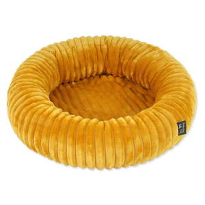 Pelech pre psa v horčicovej farbe ø 70 cm Dog Fantasy Stripe – Plaček Pet Products vyobraziť