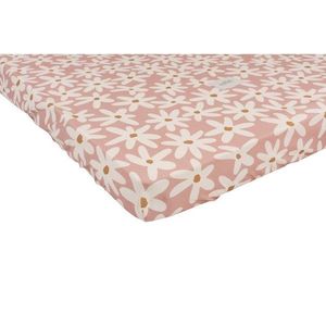 Napínacia bavlnená detská plachta do postieľky 60x120 cm Blush Daisies - Malomi Kids vyobraziť