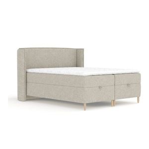 Svetlosivá boxspring posteľ s úložným priestorom 160x200 cm Monpelli – Maison de Rêve vyobraziť