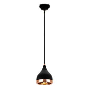 Čierne/v medenej farbe závesné svietidlo ø 14 cm Yildo – Opviq lights vyobraziť