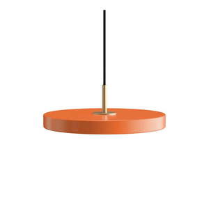 Oranžové kovové LED stmievateľné závesné svietidlo s kovovým tienidlom ø 31 cm Asteria Plus – UMAGE vyobraziť