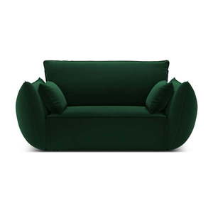 Tmavozelené zamatové kreslo Vanda – Mazzini Sofas vyobraziť