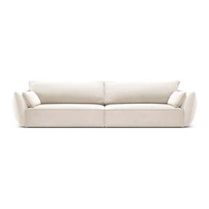Béžová zamatová pohovka 248 cm Vanda – Mazzini Sofas vyobraziť