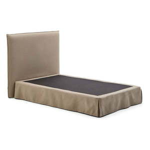 Taupe čalúnená jednolôžková posteľ 90x200 cm Jaira – Kave Home vyobraziť