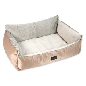 Pelech pre psa v zlatej farbe 58x46 cm Dog Fantasy Lux Platinum – Plaček Pet Products vyobraziť