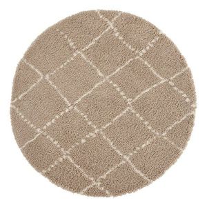 Svetlohnedý koberec Mint Rugs Hash, ⌀ 120 cm vyobraziť